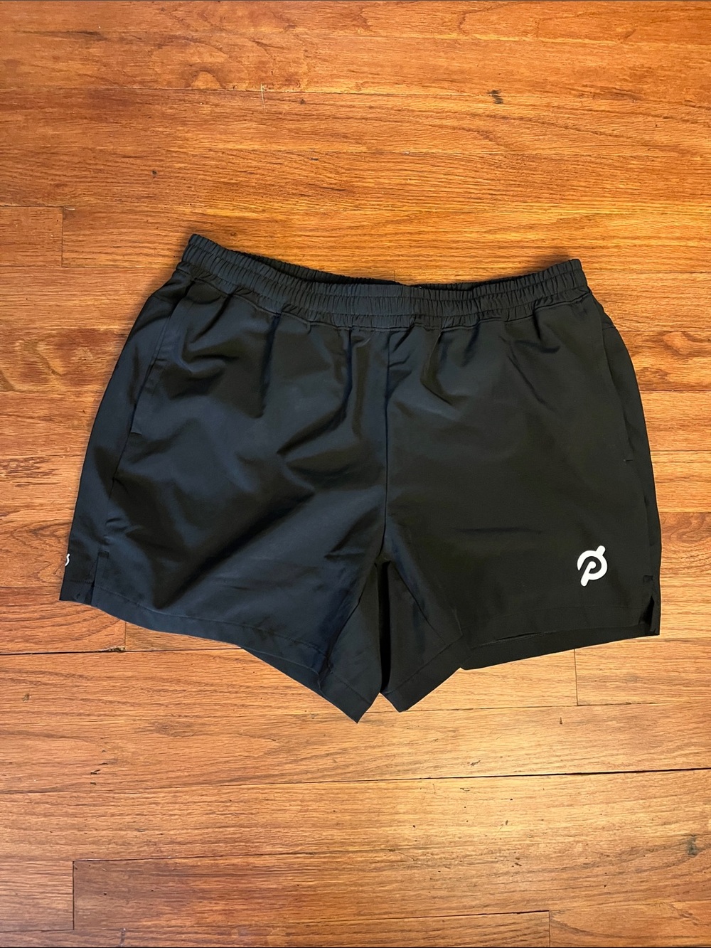 Peloton Black Men’s Athletic Training Shorts with Logo